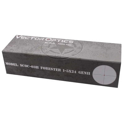 LPVO puškohled FORESTER 1-5x24 SFP Gen2 - Černá