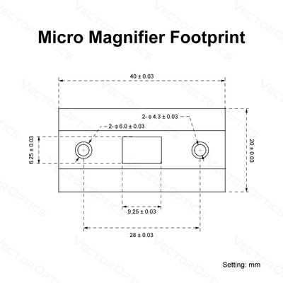 Prizmatická předsádka PARAGON 3x18 Micro Magnifier - Černá