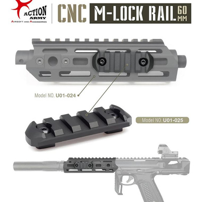 Action Army CNC RIS lišta pro M-LOK - 60mm