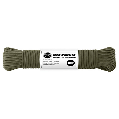 Parašňůra - paracord 30m - olivová