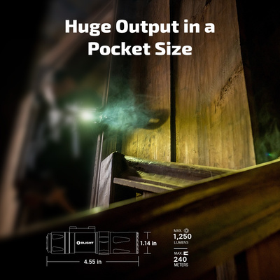 OLIGHT pušková svítilna ODIN Mini 1250 lm, M-LOK verze - Písková