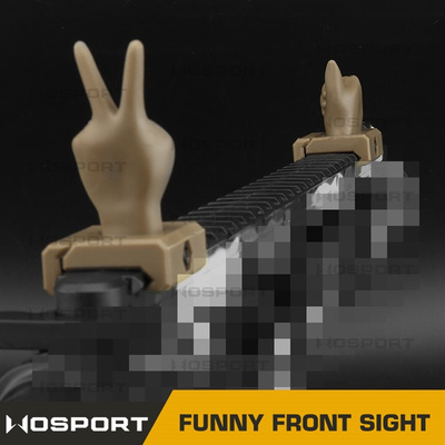 Set FUNNY plastových RIS mířidel - pískové