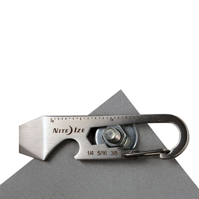 Multifunkční karabinka Doohickey Key Tool, černá