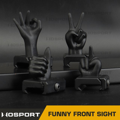 Set FUNNY plastových RIS mířidel - černé