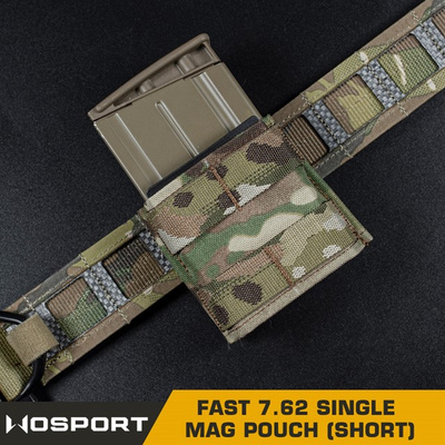 FAST type Single MOLLE sumka na zásobníky typu SR-25, M-14, AK, SA58, krátká - MC
