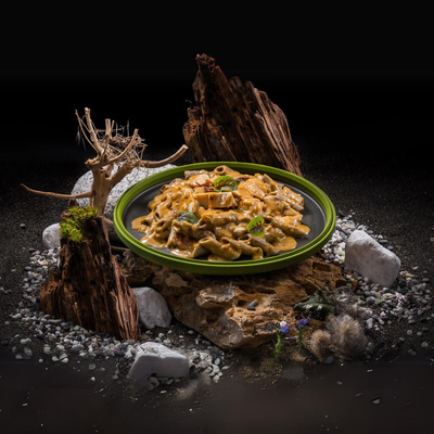 Lightweight SENS Cvrččí proteinové penne s kuřecím masem v kreolské omáčce 400g