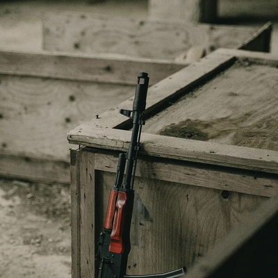 Nasvětlovací tlumič Blaster AK (imitace výšlehu) - Černý