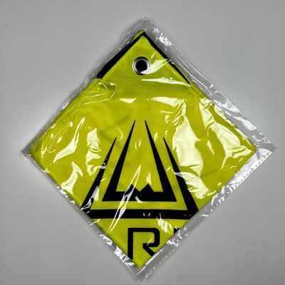 ANAREUS šátek reflexní s velcro / Dead rag - žlutý