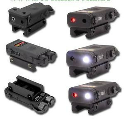 FMA AN/PEQ10 box (LED svítilna, červený laser), nylon - Černá