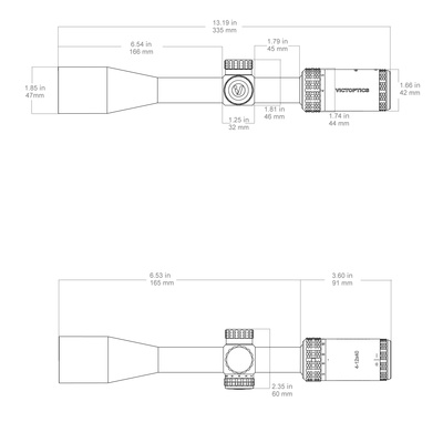 Puškohled VictOptics SOI 4-12x40 - Černá