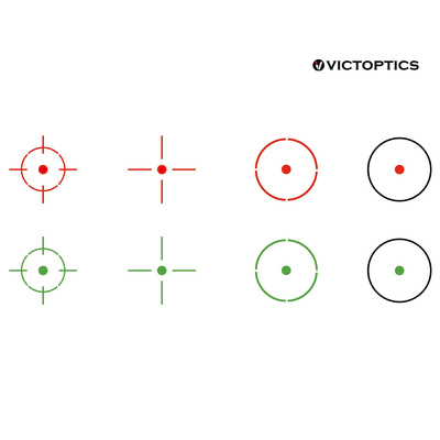 Kolimátor VICTOPTICS Z1 1x23x34 mm - Černá