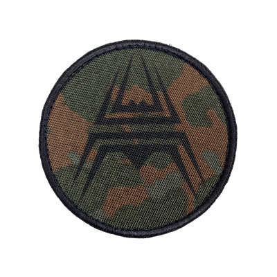 ANAREUS kulatý patch SPIDER na suchý zip - Flecktarn
