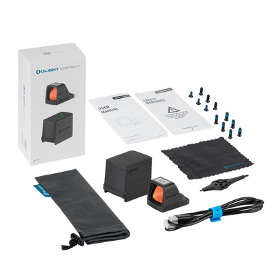 OLIGHT kolimátor OSIGHT RED (červená tečka) s powerbankou - Černá