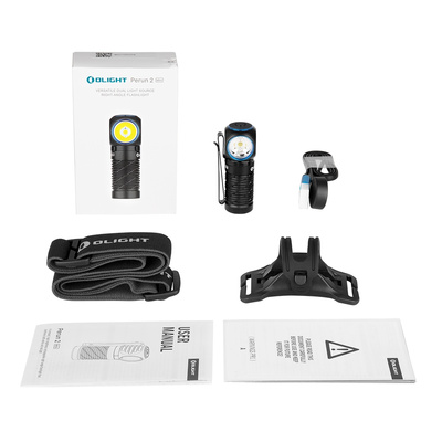 OLIGHT nabíjecí čelovka PERUN 2 Mini CW 1100 lm - Zelená