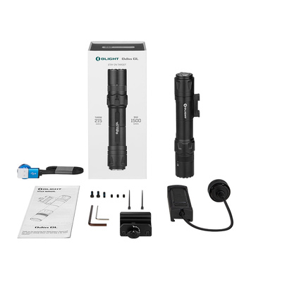 OLIGHT pušková svítilna ODIN S 1500 lm, M-LOK verze - Černá