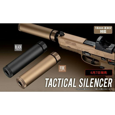 TM kovový tlumič GBB Tactical, závit 16 plus  mm CW (MK23, HK45) - Černá