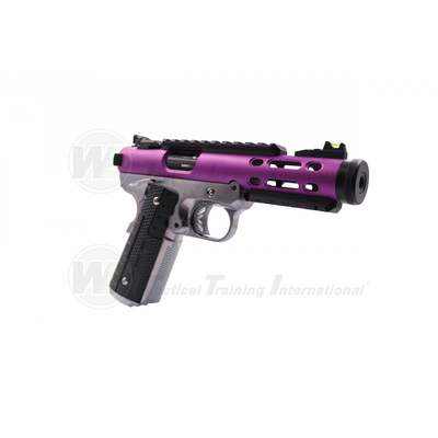 WE Galaxy 1911, blowback, celokov, stříbrno-purple