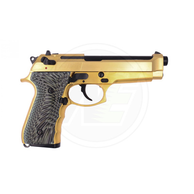 WE GBB plynová pistole M92 Eagle Full-Auto (MO17) - Zlatá