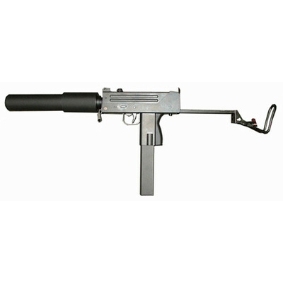 TM elektrický AEP samopal MAC-10 - Černá