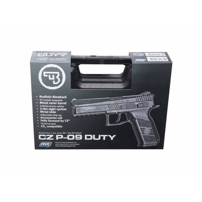 CZ P-09, blowback, kufr - písková