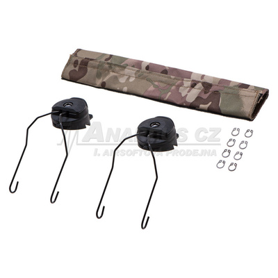 Rail adapter set na helmu pro headset Sordin SRD, černý