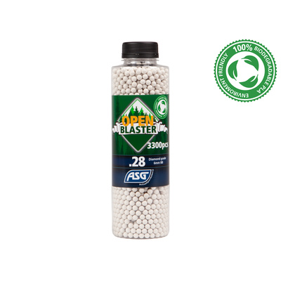 Kuličky ASG BIO Open Blaster 0,28g, 3300 BBs - Bílá