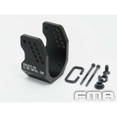 FMA CNC montážní báze popruhu pro P90 / SSR90, dlouhá - Černá