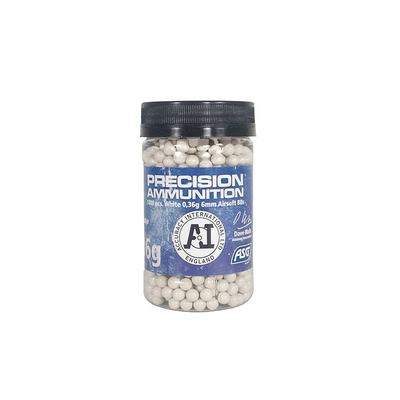 Kuličky ASG Accuracy International 0,36g, 1000 BBs - Bílá