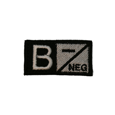 Krevní skupina B NEG - černá/bílá