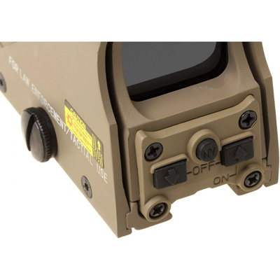 AIM-O Kolimátor 551 červený/zelený bod, (kopie EOTECH) - pískový
