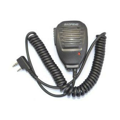 Externí mikrofon / reproduktor pro radiostanice Baofeng, kenwood 2-pin - Černá