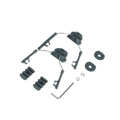 Rail adapter set na helmu pro headset COM 1 / 2, olivový