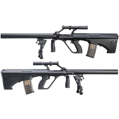 Steyr Aug  plus  tlumič  plus  optika  plus  dvojnožka (SW-020-AM) - černý