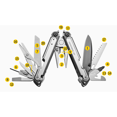 Leatherman multitool ARC(R) - Stříbrná/černá