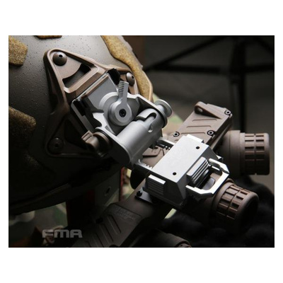 FMA CNC montáž L4G24 na přilbu pro NVG PVS-15 / 18 - Stříbrná