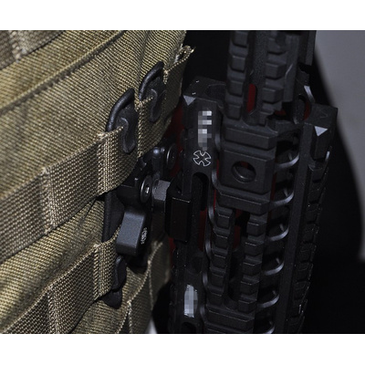 FMA MOLLE úchyt WEAPONLINK s RIS adaptérem pro zbraň - Písková