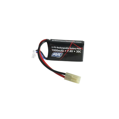 Li-Pol baterie ASG 7,4V 1000mAh, 30C - PEQ (mini blok)