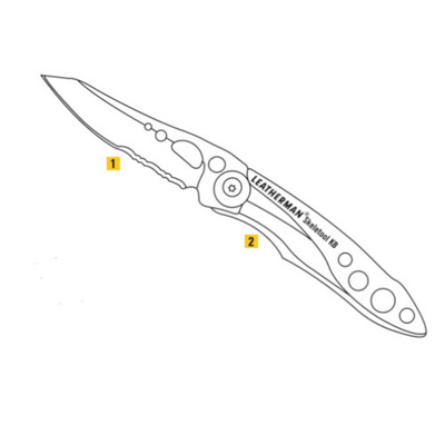 Leatherman nůž SKELETOOL(R) KBX - Stříbrná