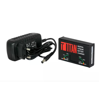 TITAN DIGITAL micro nabíječka pro Li-Pol, Li-Ion, LiFe baterie - Černá