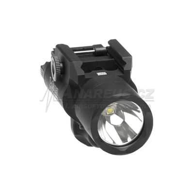 LED svítilna X400U s laserem - černá