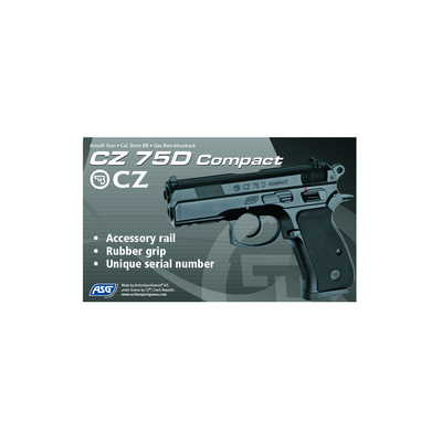 CZ 75D Compact, plynová - pevný závěr