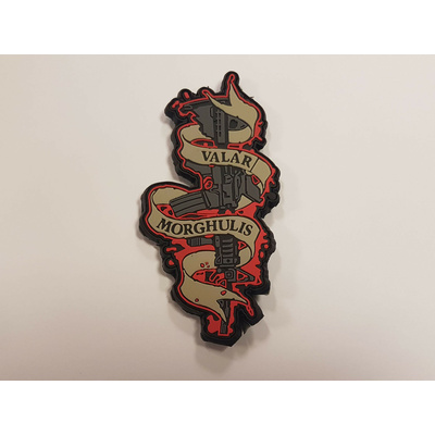 Patch PVC 3D gumový Valar Morghulis
