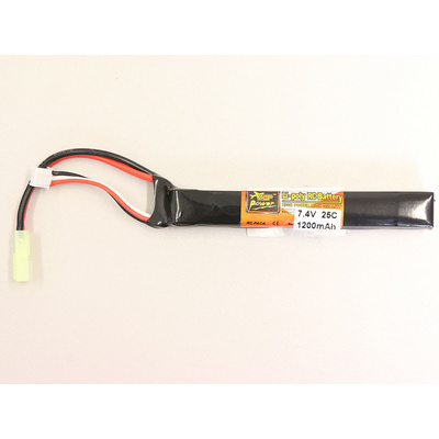Li-Pol baterie X-Cell 7,4V 1200mAh, 25C - Stick (buffer)