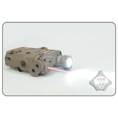FMA AN/PEQ15 LA-5 upgrade verze (LED svítilna, červený / IR laser) - Písková