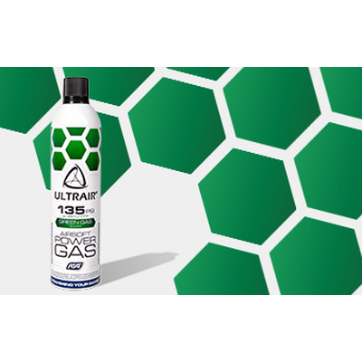 Plyn ULTRAIR Green Power Gas (135 PSI) se Silikonem - 570ml (36ks)