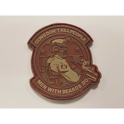 Patch PVC 3D gumový GUNS DON'T KILL PEOPLE