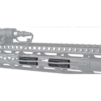 FMA CNC M-LOK / Keymod organizér na kabely, typ A - Černá
