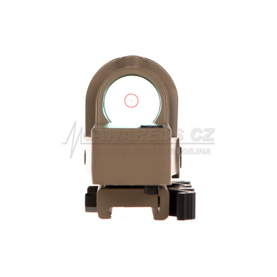 Kolimátor M21 Reflex Sight, červené podsvícení, pískový
