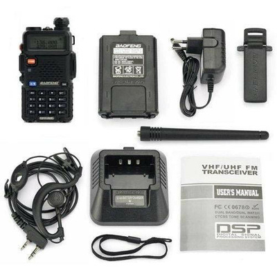 Vysílačka Baofeng UV-5R 8W (VHF,UHF) - Černá