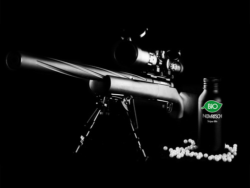 DynamicsHPA - Airsoftový krám, Airsoft zbraně, střelivo, vybavení - Novritsch SNIPER BBs Premium BIO kuličky 0,40g, 530 BBs - Bílá